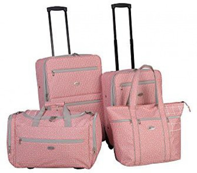 

American Flyer Solid Soft Body Expandable Check-in Luggage -  inch(Pink