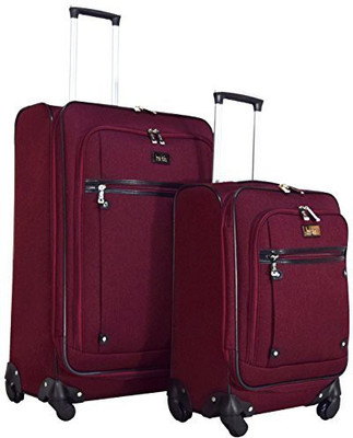 

Nicole Miller Solid Soft Body Expandable Check-in Luggage -  inch(Red