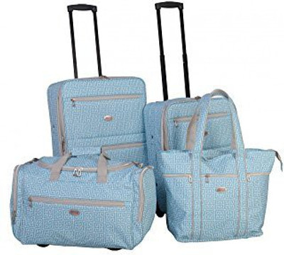 

American Flyer Solid Soft Body Expandable Check-in Luggage -  inch(Blue