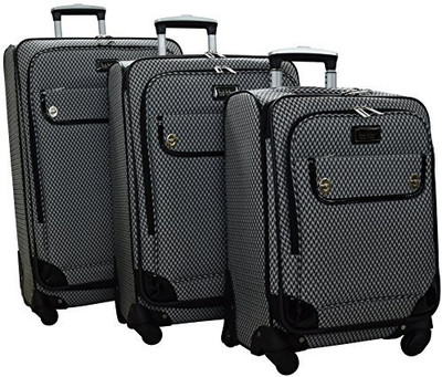 

Nicole Miller Graphic Print Soft Body Expandable Check-in Luggage -  inch(Multicolor