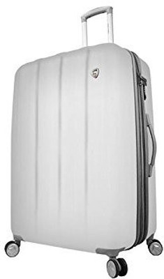 

Mia Toro Solid Hard Body Expandable Check-in Luggage -  inch(White