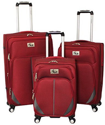 

Chariot Solid Soft Body Expandable Check-in Luggage -  inch(Red