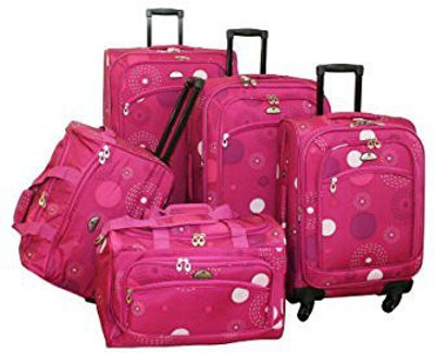 

American Flyer Solid Soft Body Expandable Check-in Luggage -  inch(Pink