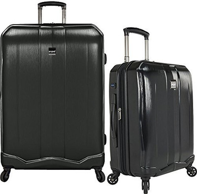 

Us Traveler Solid Hard Body Expandable Check-in Luggage -  inch(Black