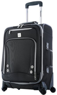 

Olympia Solid soft Body Expandable Check-in Luggage -  inch(Black