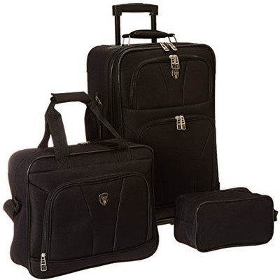 

Travelers Club Solid Soft Body Expandable Cabin Luggage -  inch(Black