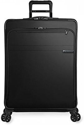 

Briggs Riley Solid soft Body Expandable Check-in Luggage -  inch(Black