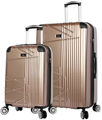 

Nicole Miller Solid Hard Body Expandable Check-in Luggage -  inch(Gold