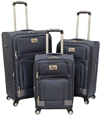 

Chariot Solid Soft Body Expandable Check-in Luggage -  inch(Grey