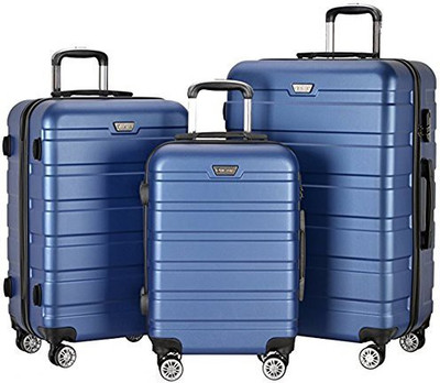 

Resena Solid Hard Body Expandable Check-in Luggage -  inch(Blue