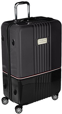 Tommy Hilfiger Solid Hard Body Expandable Check-in Luggage -  inch(Black