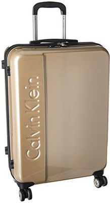 

Calvin Klein Solid Hard Body Expandable Check-in Luggage -  inch(Brown