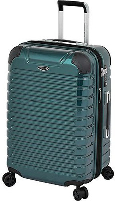 

London Fog Solid Hard Body Expandable Check-in Luggage -  inch(Green
