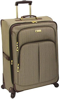

London Fog Solid soft Body Expandable Check-in Luggage -  inch(Brown
