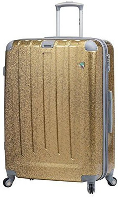 

Mia Toro Solid Hard Body Expandable Check-in Luggage -  inch(Yellow