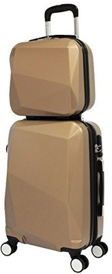 

World Traveler Solid Hard Body Expandable Check-in Luggage -  inch(Gold