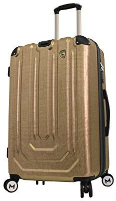 

Mia Toro Solid Hard Body Expandable Check-in Luggage -  inch(Gold
