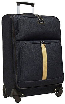 

Nicole Miller Solid soft Body Expandable Check-in Luggage -  inch(Black