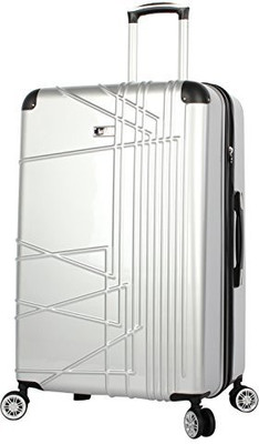 

Nicole Miller Solid Hard Body Expandable Check-in Luggage -  inch(White