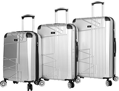 

Nicole Miller Solid Hard Body Expandable Check-in Luggage -  inch(Silver