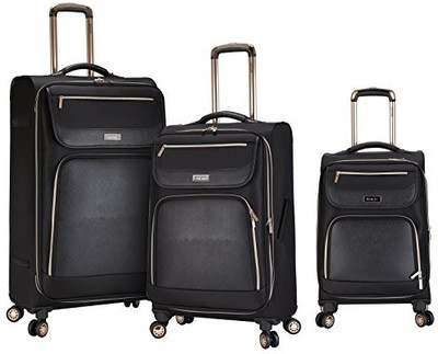 

Kensie Solid Soft Body Expandable Check-in Luggage -  inch(Black