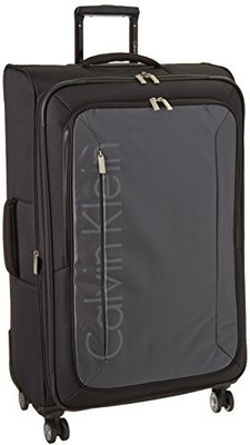 

Calvin Klein Solid soft Body Expandable Check-in Luggage -  inch(Black