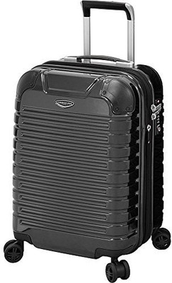 

London Fog Solid Hard Body Expandable Check-in Luggage -  inch(Black