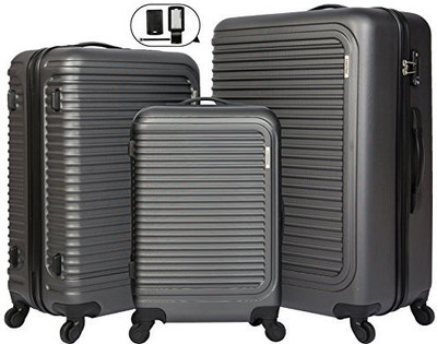

Cheergo Solid Hard Body Expandable Check-in Luggage -  inch(Black
