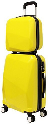 

World Traveler Solid Hard Body Expandable Check-in Luggage -  inch(Yellow