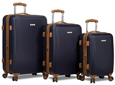 

Dejuno Solid Hard Body Expandable Check-in Luggage -  inch(Blue
