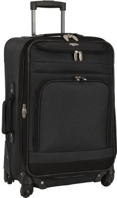 

Travel Gear Solid soft Body Expandable Check-in Luggage -  inch(Black