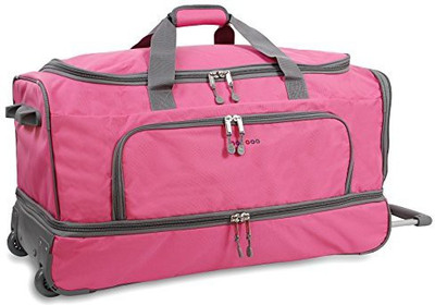 

J World New York Solid soft Body Expandable Check-in Luggage - 32 inch(Pink)