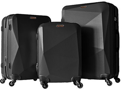 

Hybrid Travel Solid Hard Body Expandable Check-in Luggage -  inch(Black