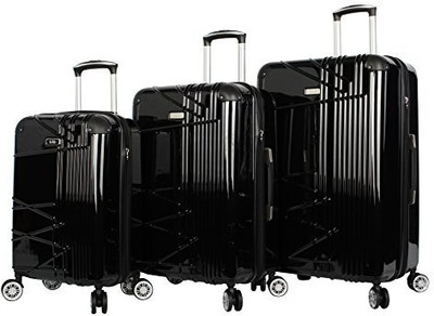 

Nicole Miller Solid Hard Body Expandable Check-in Luggage -  inch(Black