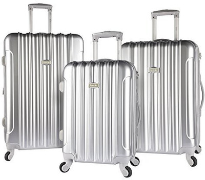 

Kensie Solid Hard Body Expandable Check-in Luggage -  inch(Grey