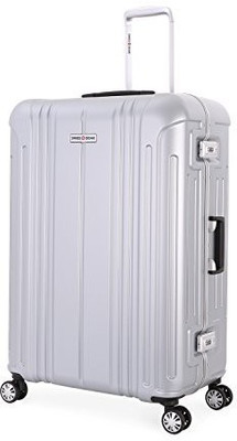

Swiss Gear Solid Hard Body Expandable Check-in Luggage -  inch(Silver