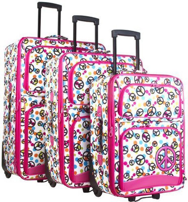 

Ever Moda Graphic Print Soft Body Expandable Check-in Luggage -  inch(Multicolor