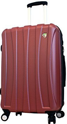 

Mia Toro Solid Hard Body Expandable Check-in Luggage -  inch(Maroon