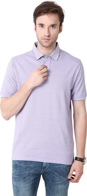 

Mudo Solid Men's Polo Neck Purple T-Shirt