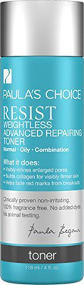 

Paula's Choice Resist Weightless Advanced Repairing TonerFor Oily Skin Combination SkinFight Signs Of AgingPore Refining 4 Oz(118.3 ml)