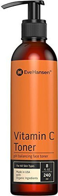 

Eve Hansen Natural Vitamin C Face Toner Hydrating, Firming, Ph Balancing Facial Toner 8 Ounces .(236.59 ml)