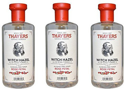 Thayers AlcoholFree Gwwtqx Rose Petal Witch Hazel With Aloe Vera, 3Pack(354.89 ml)
