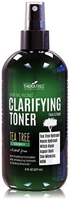 

Oleavine Clarifying Toner With Msm, Tea Tree & Neem Hydrosol, Acne Control For Face & Body(236.59 ml)