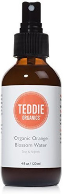 

Teddie Organics Orange Blossom Water Face Toner 100% Pure Organic Neroli Facial Toner Spray 4Oz Floral Mist Revives And Hydrates Your Skin(118.3 ml)