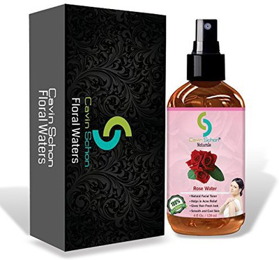 

Cavin Schon 4 Fl Oz Pure Rose Water Facial Toner. Made By Hand And Responsibly Sourced Finest & Triple Purified Rosewater(118.3 ml)