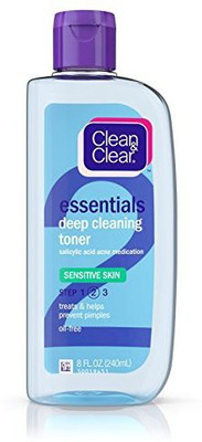 

Clean & Clear Brand'S Essentials Deep Cleaning Toner, Skin Care Products For Sensitive Skin, 8 Oz.(236.59 ml)