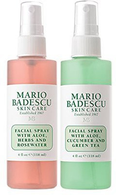 

Mario Badescu Facial Spray With Rosewater & Facial Spray With Green Tea Duo, 4 Oz.(118.3 ml)