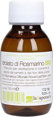 

Yumi Bio Shop La Saponaria Organic Rosemary Hydrosol Purifying And Refreshing For Impure Skin And Greasy Hair AntiDandruff AlcoholFree Vegan 100 Ml(100 ml)
