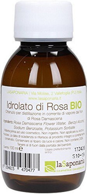 

Yumi Bio Shop La Saponaria Organic Rose Hydrosol Soothing And AntiAging, Ideal For Mature, Dry And Sensitive Skin AlcoholFree Vegan 100 Ml(100 ml)