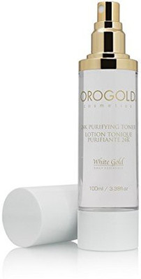 

Oro Gold White Gold 24K Purifying Facial Toner From Cosmetics, 100 Ml.3.38 Fl. Oz.(100 ml)
